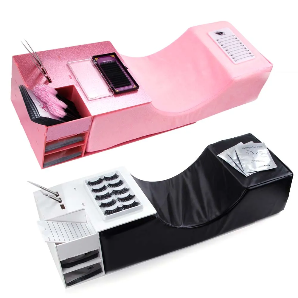

Eyelash Extension Pillow Flannel Salon Lash Pillows Grafting Eyelash Pillow Ergonomic Support Extension Curve Salon Makeup Tools