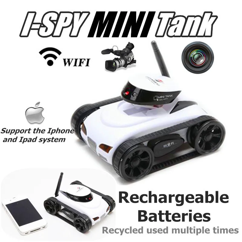 777 270 WiFi i spy Mini RC Tank Car Toy With Camera Remote Control Real