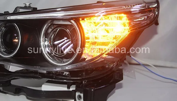 E60 523i 525i 530i головной светильник CCFL angel eyes 2003-2005Year для BMW автомобиль с D2S HID комплект