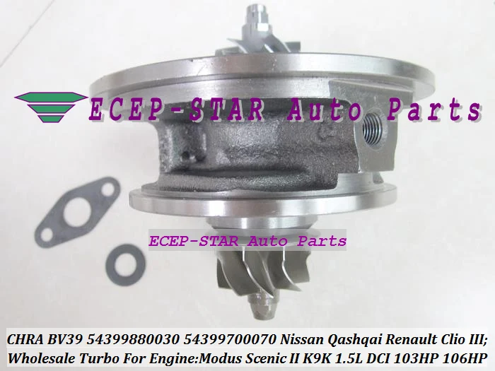 BV39 54399880030 54399700070 Turbo CHRA For NISSAN Qashqai Renault Clio III Modus Scenic II K9K 1.5L DCI 106HP (5)