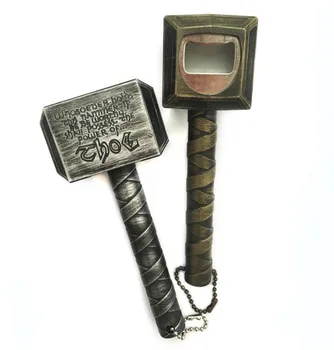 

Mjolnir Thor Avengers Endgame Movie Thor Bear Bottle Opener Cosplay Props Metal Armor Mjolnir Creative Fancy Beer Bottle Opener