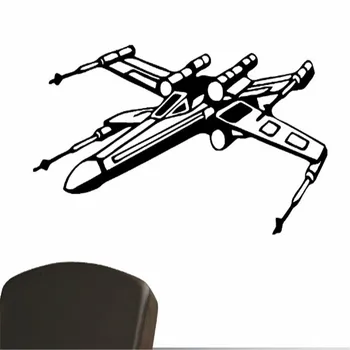 

Fashion STAR WARS X WING FIGHTER Movie Vinyl Wall Art Sticker Decal Children Room Door Window Stencils Mural Decor