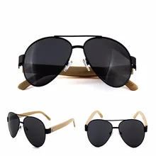 Ablibi Модный Топ качество UV400 классические оттенки солнцезащитные очки Бамбуковые дужки натуральные круглые очки в стиле ретро, Брендовая Дизайнерская обувь солнцезащитные очки для женщин