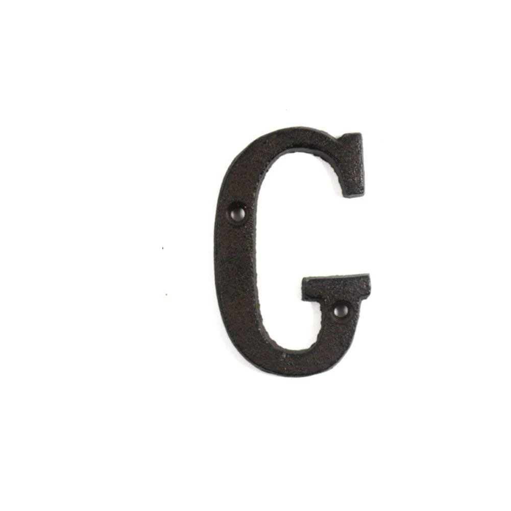 Металлические буквы цифры чугунные украшения знак на дом Дверная панель DIY кафе стена может CSV - Цвет: G