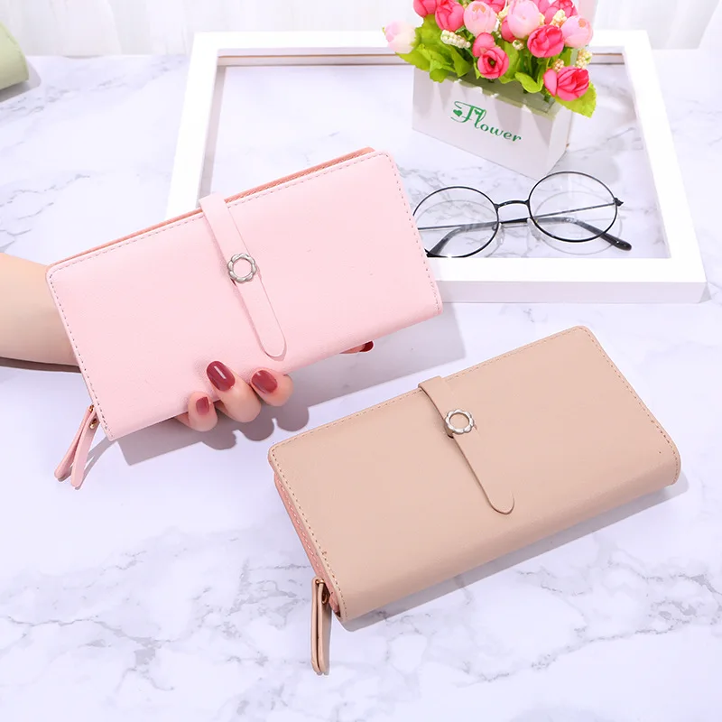 

2019 New Women Pu Leather Wallets Fashion Female Long Hasp Purses Ladies Phone Wallet Coin Card Holder Big Capacity Purse Clutch