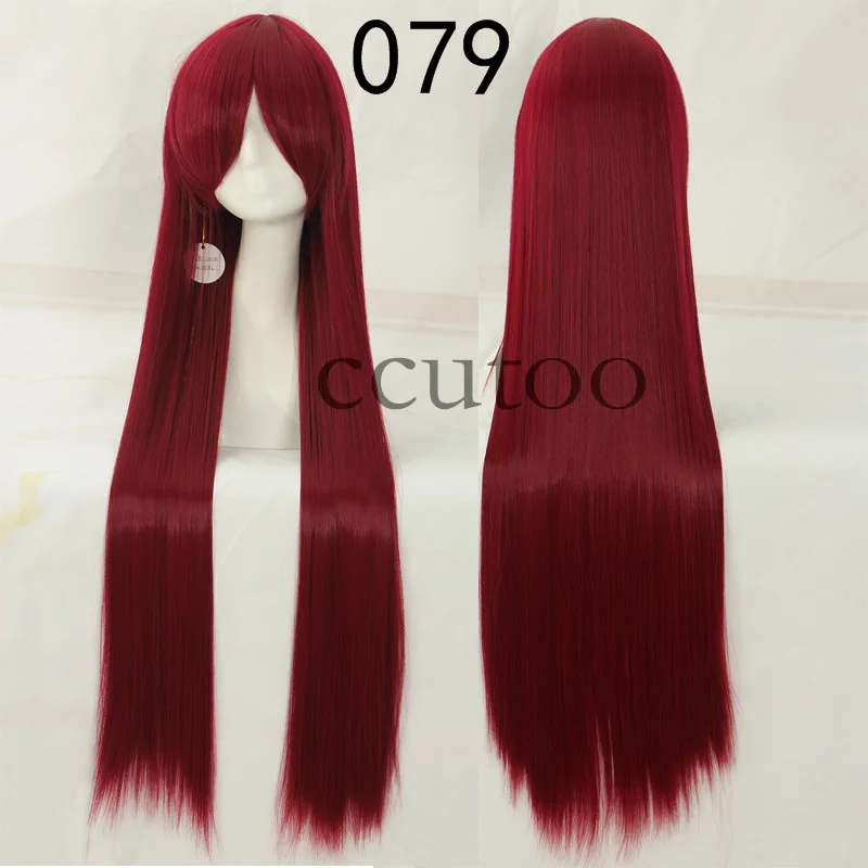 Ccutoo 100 см длинные прямые синтетические волосы высокая температура косплей парики 82 цвета доступны - Цвет: Блондинка