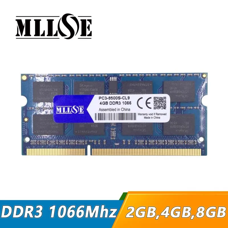 Ноутбук MLLSE 2 ГБ 4 ГБ ddr3 1066 pc3-8500 sodimm, ddr3 1066 МГц 4 Гб pc3 8500 so-dimm, оперативная память ddr3 1066 МГц 4 Гб sdram