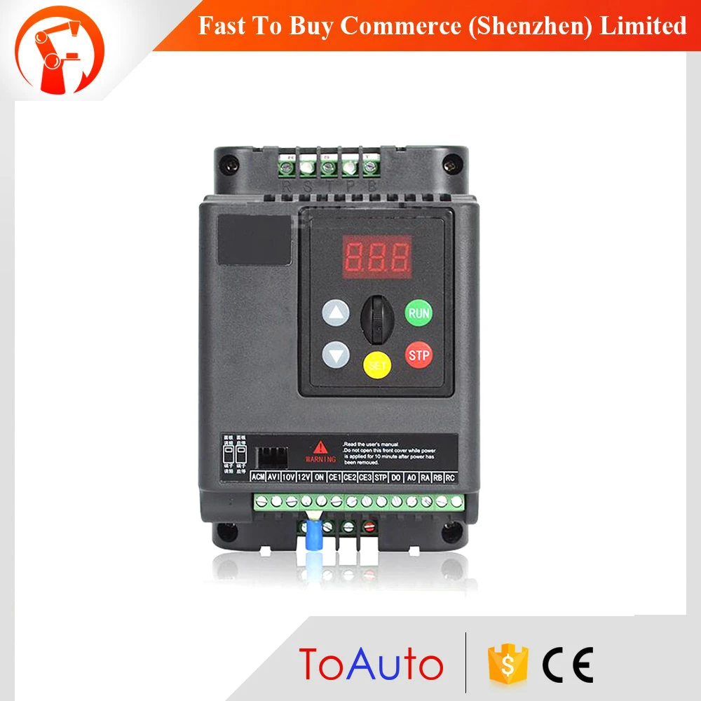 

VFD 11KW 15HP 3phase Frequency Inverter Output 380V Speed Control 500Hz Motor Drive VFD for Lathe 3 Phase Asynchronous Motor