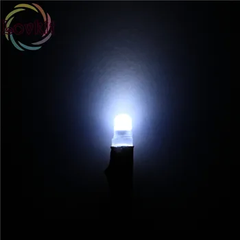 

20pcs 3mm 12v DC 20cm Pre-Wired Round top Diffused White LED Emitting Diode For automotive Light DIY Retail Hot SALE