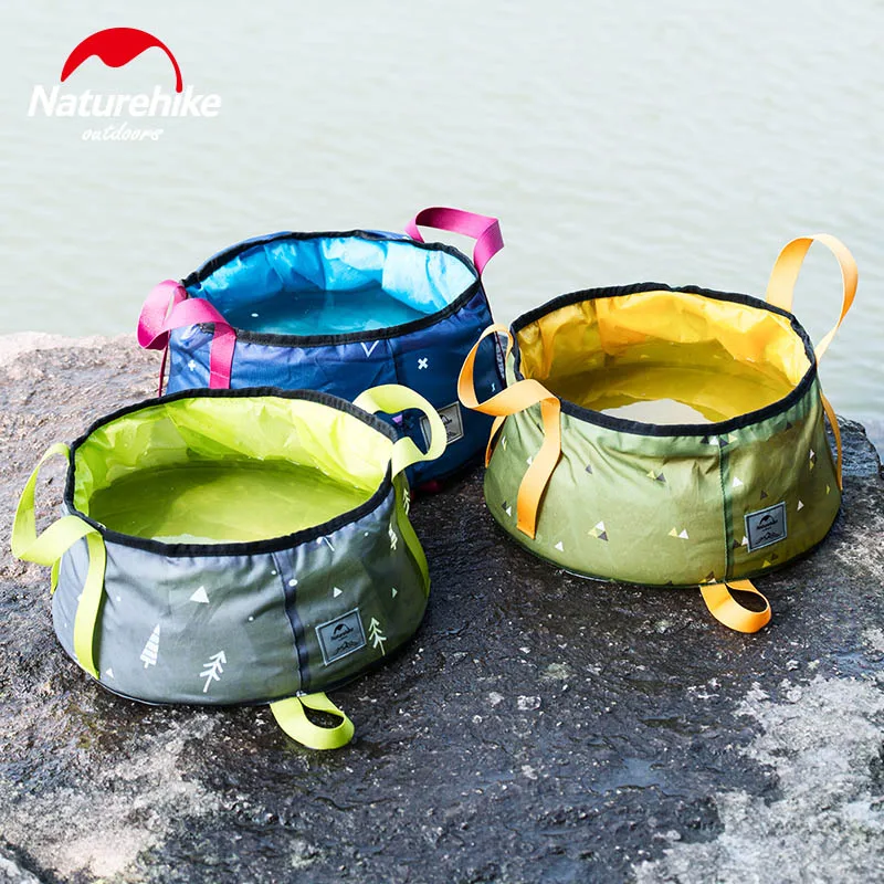 NatureHike 10L/16L складной ведро для воды рыболовный бассейн сумки открытый кемпинг