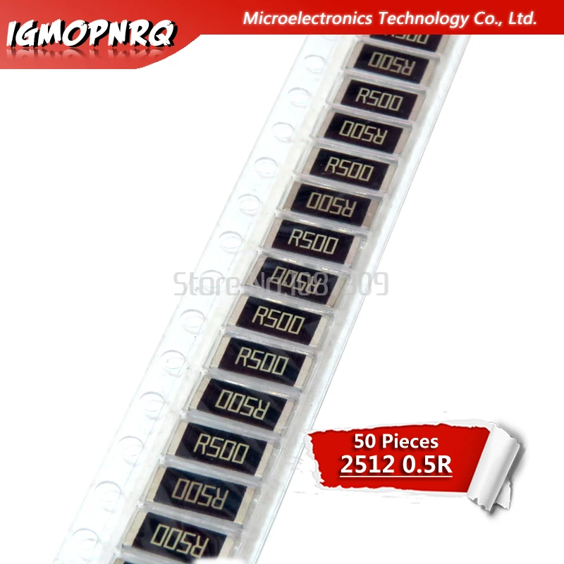 SMD 0.10 Ohm 1/% 1W Current Sense Resistors 50 pieces