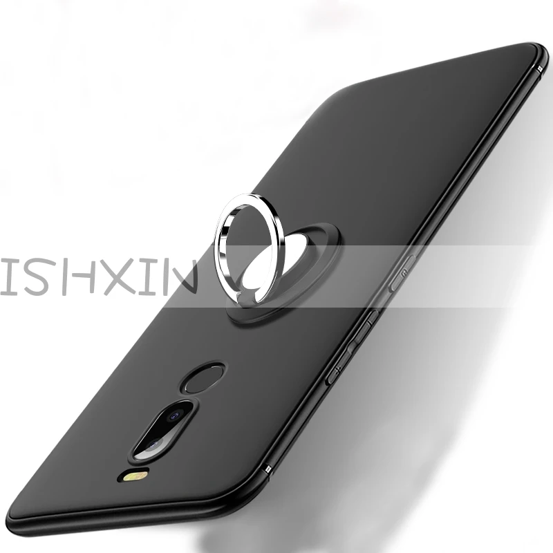 

For Meizu M6T Case Meizu M6T Cover Finger Ring Magnet Matte TPU Silicon Cover For Meizu M 6T T6 M811H 5.7''