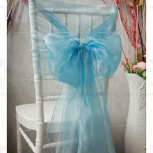 61 цвет-3/3 50x200 см 100 шт органза чехлы на стулья/крышки/крепежная створка стула для свадебного мероприятия, вечерние и домашние& украшение для банкета Текстиль