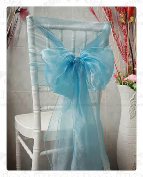 

61 Color--3/3 50x200CM 100PCS Organza Chair Hoods/Caps/Chair Cover Sash For Wedding Event&Party&Home&Banquet Decoration Textile