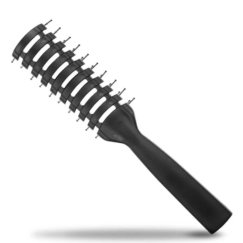 

1pc Professional Salon Curl Hair Combs Black PP Plastic Hairs Brush Anti-Static Massage Comb For Hairstyling Tool