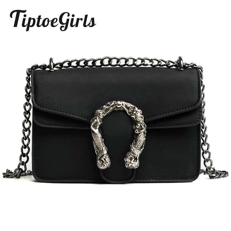

Tiptoegirls Fashion Women Bags New Design Girls' Shoulder Bags Diagonal Quality Leather Lady Handbags Vintage Chains Small Bag