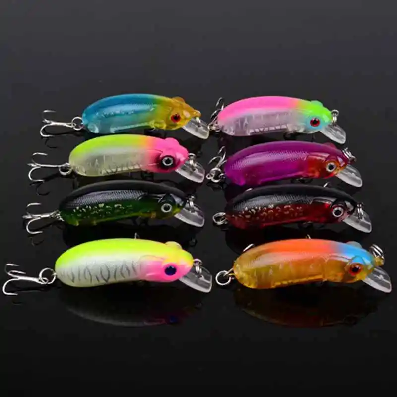 Hot sale!!! 4Pieces Fishing Lure set Minnow Crankbait ABS Plastic Hard