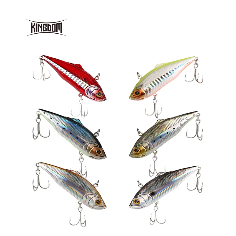 Kingdom fishing Приманка Тонущая VIB 75 мм 21,5 г/27,2 г, 60 мм 10,9 г/14,3 г жесткая приманка рыболовные снасти шесть цветов модель 5504