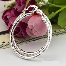 925 пробы Серебряное кольцо-обруч для женщин, большой роскошный дизайн, хорошее качество, винтажное свадебное ювелирное изделие, размер 40 мм, Eh001