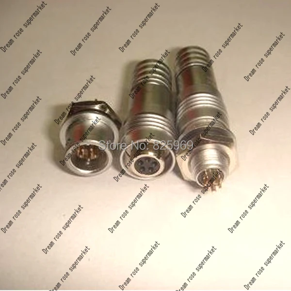 Бесплатная доставка 2 комплекта = 4 шт. 4PIN 6 мм Мужской и Женский микрофон круговой