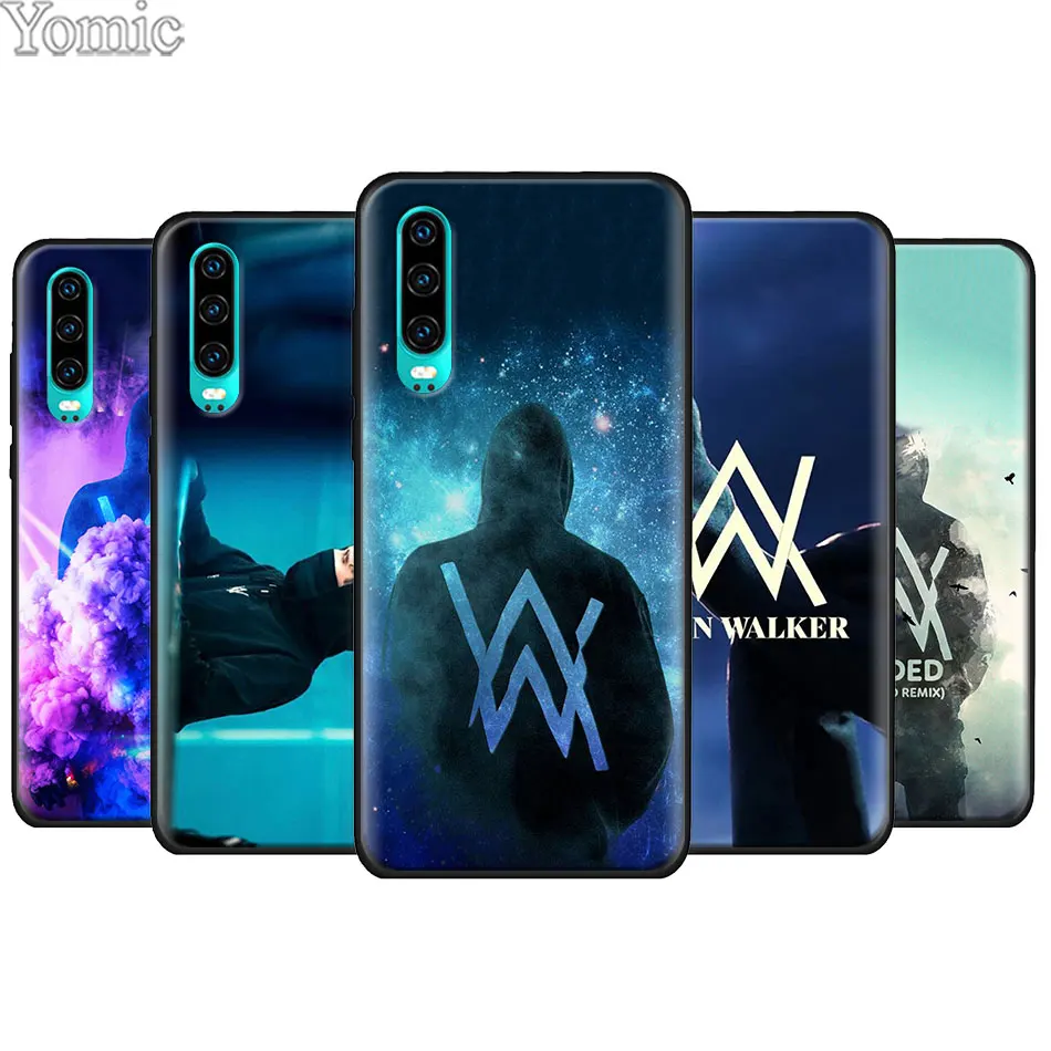 

Alan Walker Black Soft TPU Phone Case Cover for Huawei P20 P30 Pro P9 P10 P20 P30 Lite P Smart Plus Mate 10 20 Lite Case Cover