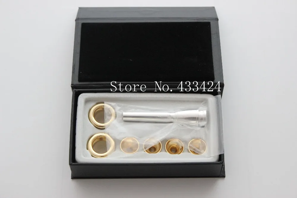 

Multifunction trumpet mouthpiece 6 PCS per set 2C 3C 2b 3b for bach baja style, multi-purpose trumpets blow mouth adapter Bb