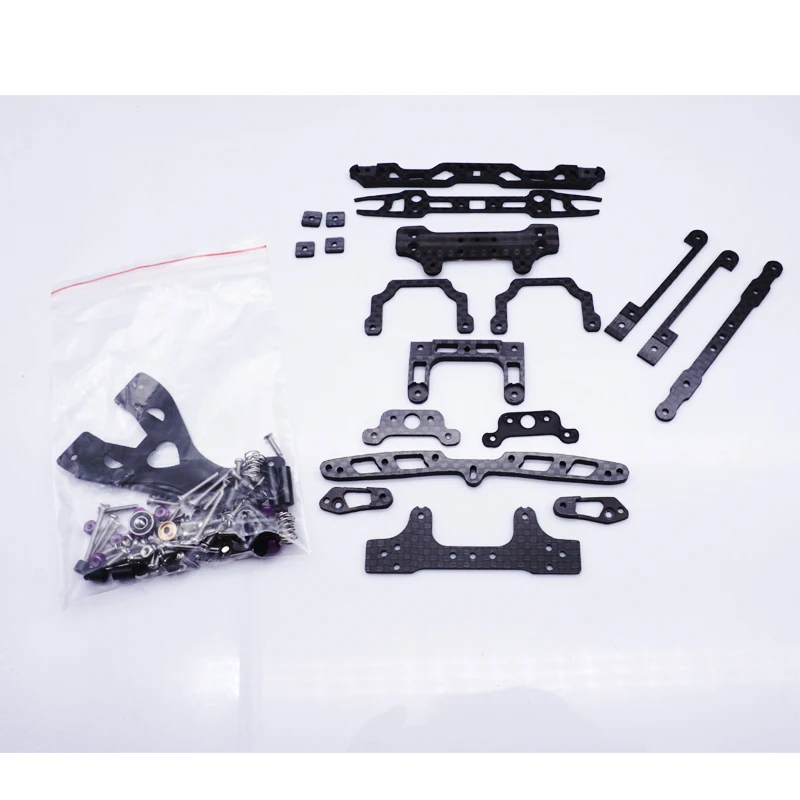 

1set black carbon MS/MSL swing fish car set/Inner Suspension Set Spring Shock Absorption Set For TAMIYA MINI 4WD Car