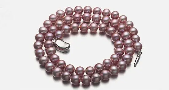 

18" 8-9mm genuine natural south sea pink pearl necklace
