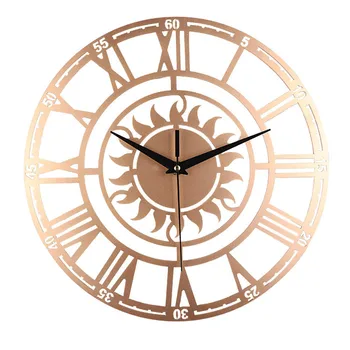 

Fashion Alarm Watch Creative Retro Decorative Sun Roman Digital Acrylic Bedroom Digital Wall Clock Large Modern Kitchen 3DBG35