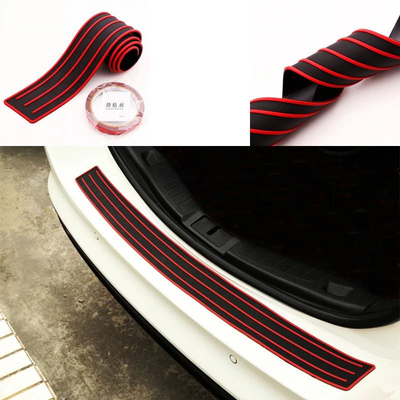 Car Rear Guard Bumper Protector Auto Rubber Trim Moulding Collision Strip Cover Rubbing Decoration Sticker | Автомобили и