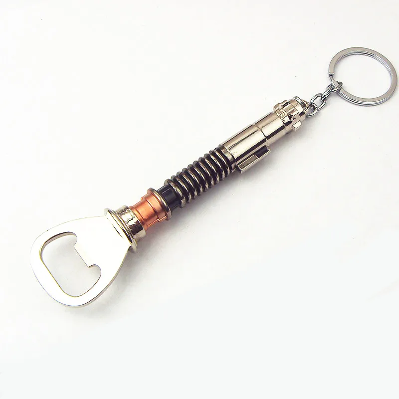 10PCS Star Wars Bottle Opener Keychain Modelled on Luke's Lightsaber
