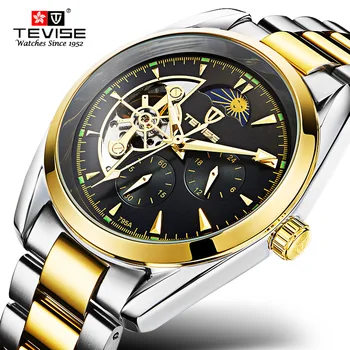 

Original TEVISE Men Watch Automatic Mechanical Top Brand Luxury Men Watches Waterproof Steel Mens Wristwatch relogio masculino