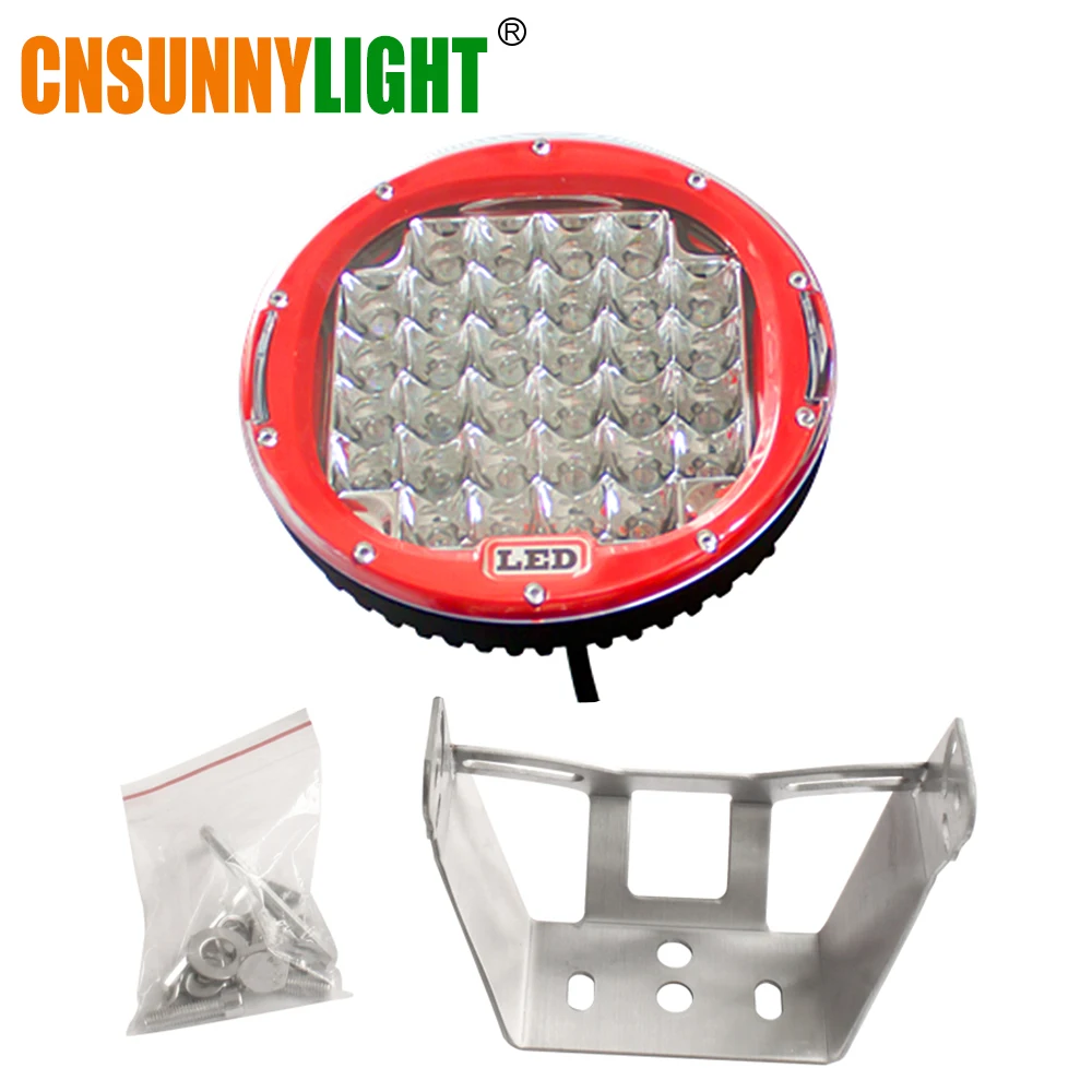 CNSUNNYLIGHT 2pcs 9 Inch 96W LED Driving Work Light Super Bright Led Spotlight for 4X4 ATV UTV SUV 4wd Offroad Spot Lamp 12V 24V (3)