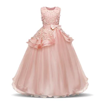 

Girls flower dress in the large girl sleeveless princess dress children's pettiskirt costume suit for 5-16 years old