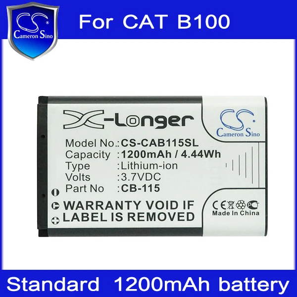 Rechargeable Mobile  Phone  Battery  for CAT  B100 CB 115 