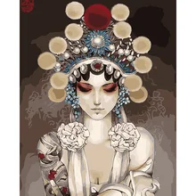 Театральный Красота фигуры Сделай Сам цифровая картина маслом номерам Современная Картина на холсте Живопись уникальный подарок Декор для дома