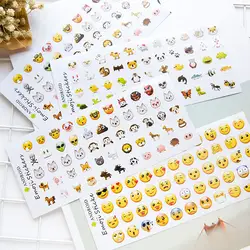 12 листов/упаковка шт. 660 шт. Emojis Милая наклейка Etiquetas Adhesivas этикетки дневник записки декоративные наклейки s Kawaii канцелярские