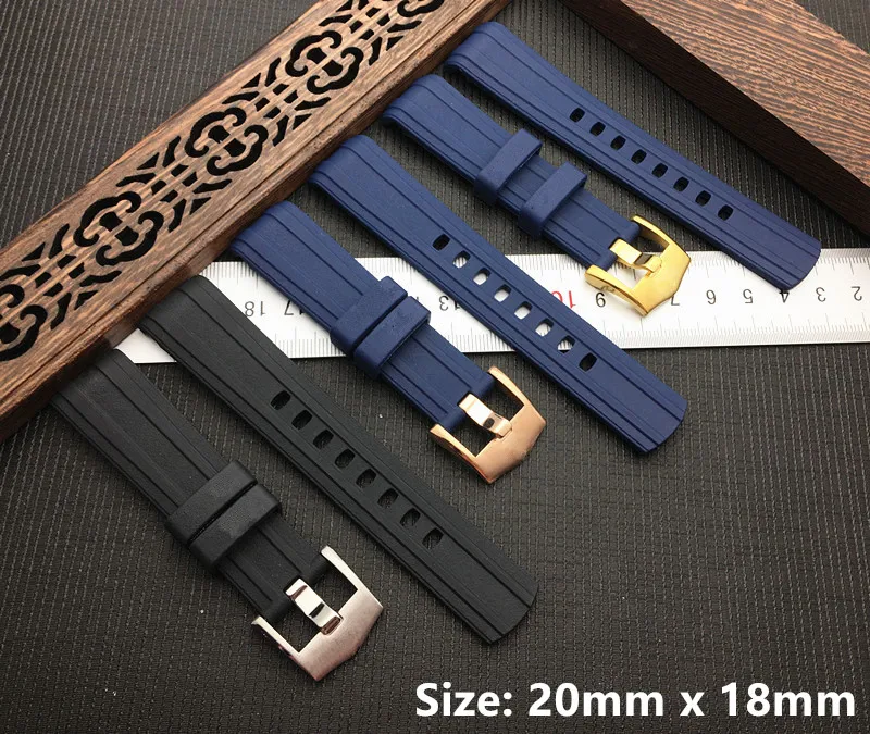 

New 20mm Curved End Silicone Rubber Watch belt Watchband for Omega strap Seamaster 300 AQUA Bracelet Belt TERRA AT150 8900 tools