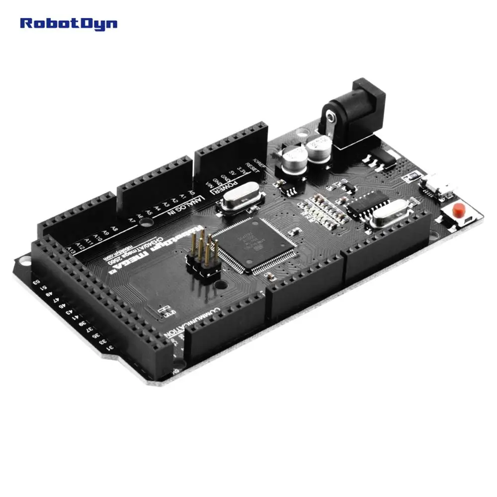 RobotDyn Мега 2560 R3 CH340G-ATmega2560-16AU, MicroUSB. Совместим с Arduino Mega 2560. С Загрузчиком