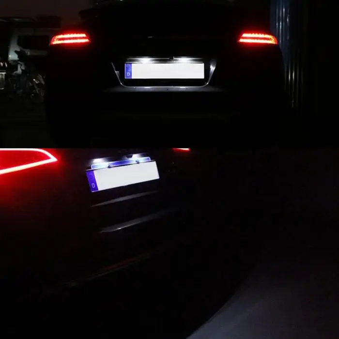 2 шт Автомобильный светодиодный номерной знак светильник без ошибок 24 светодиодный s лампа багажника для BMW E81 E87 E63 E64 E89 Z4 F20 F21 CSL2017