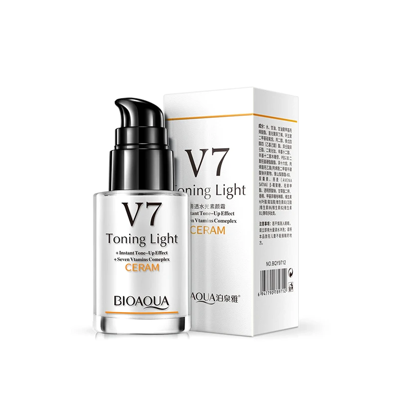

30ml BIOAQUA Primer V7 Whitening Facial Cream Cleansing Water Replenishing Moisturizing Nourishing Rejuvenation Korean Cosmetics