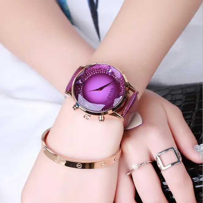 

Women Watches GUOU Luxury Brand Exquisite Quartz Ladies Watch Fashion Butterfly crystal Watch Women reloj mujer relogio feminino