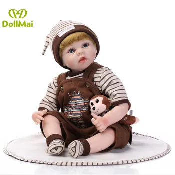 

Reborn boy dolls for sale 22"55cm Bebes reborn silicone dolls reborn babies alive doll for children gift toys