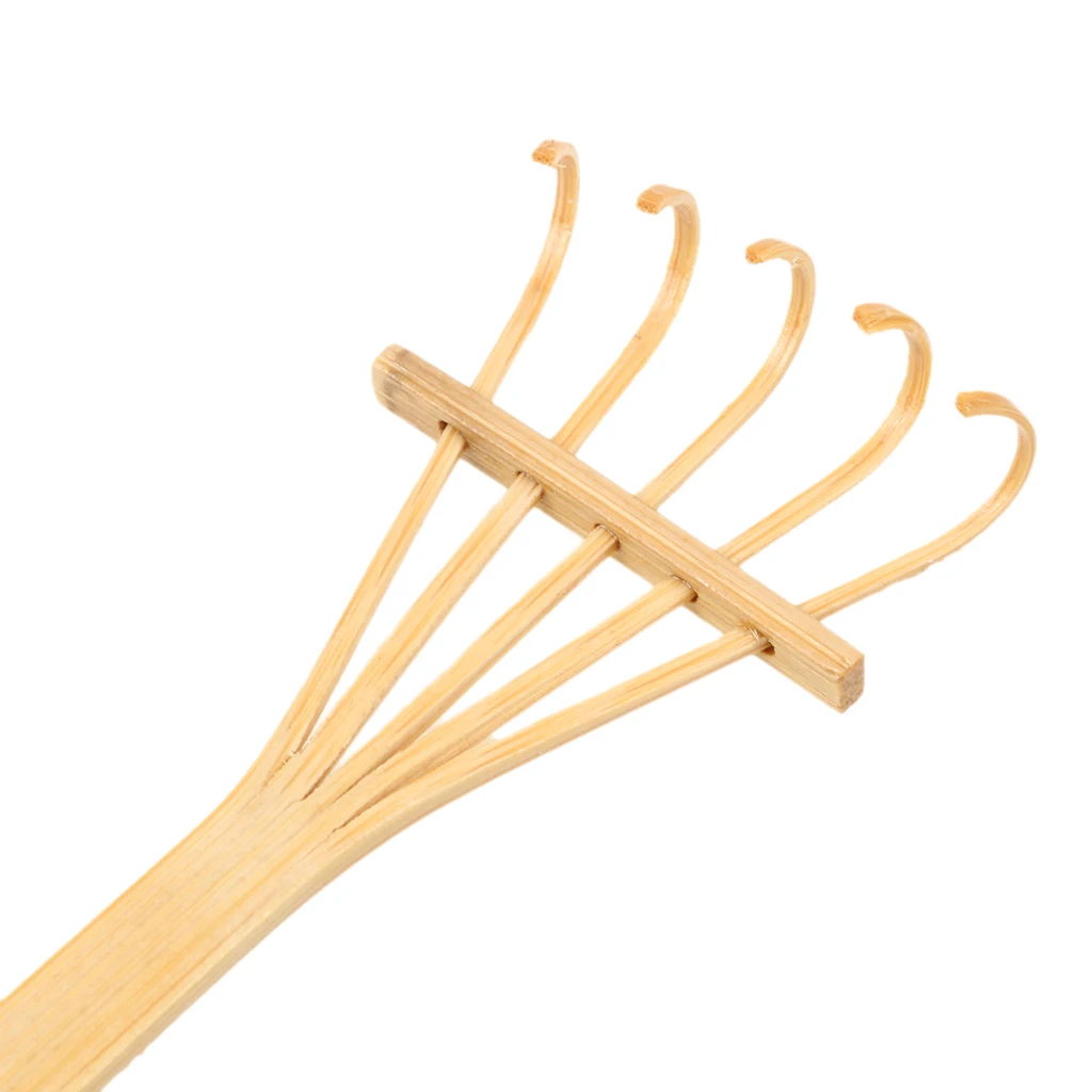 2pcs Bamboo Rake Decoration Ornament Zen Garden Sand Rake for Home Yard Garden Office Decoration