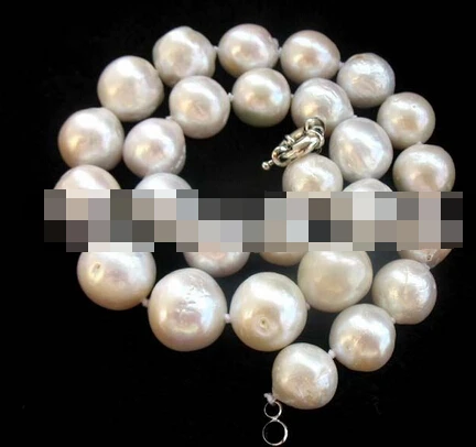

shitou 001621 freshwater pearl white reborn keshi 13-17mm nature necklace 17