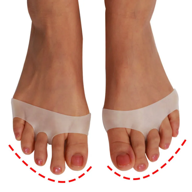 

1 Pair High Quality Silicone High Heel Shoes Slip Resistant Protect Pain Relief Foot Care Forefoot Invisible Soft Gel Insoles