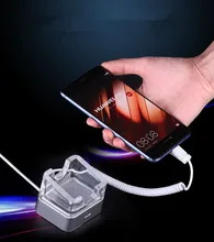 Pure color acrylic remote control mobile phone tablet retail anti lost alarm charging security display base