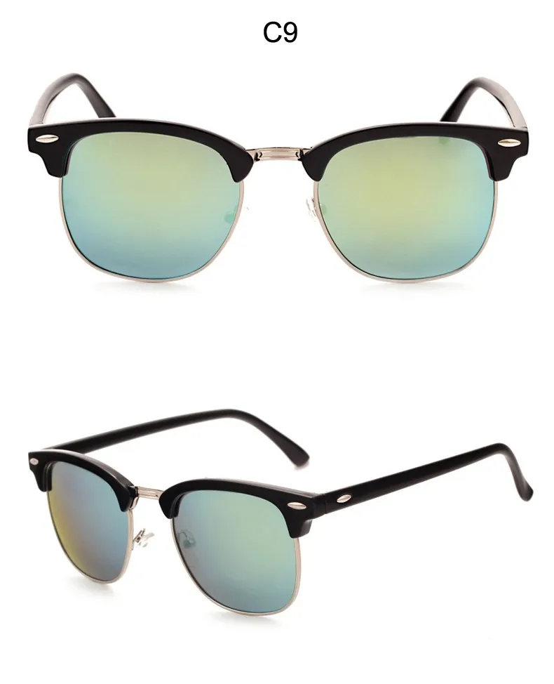 Pro Acme, классические модные солнцезащитные очки, мужские, брендовые, дизайнерские, половина металла, зеркальные, солнцезащитные очки, мужские, Gafas De Sol, UV400, CC0528
