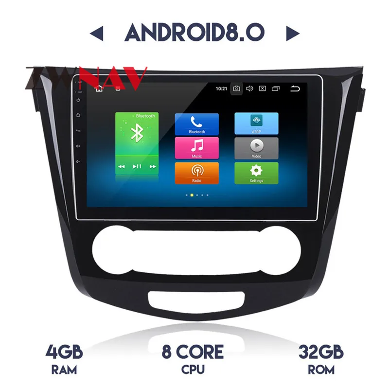Top Android 8.1 Car DVD Player GPS Navigation for Nissan X-Trail Qashqail 2014 -2017 Car Video Head Unit Screen 8 Top Android 8.1 Car DVD Player GPS Navigation for Nissan X-Trail Qashqail 2014 -2017 Car Video Head Unit Screen 8