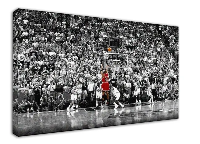 

WK505 Michael Jordan Canvas Stretched Wood Framed 18x12inch Poster